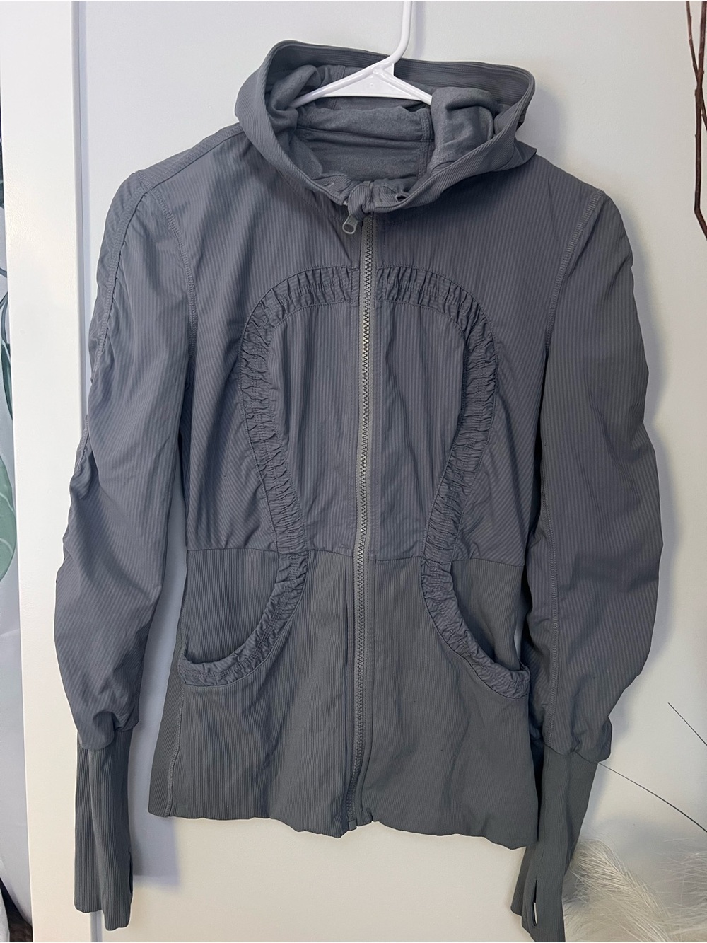 lululemon athletica Gray Hooded jacket